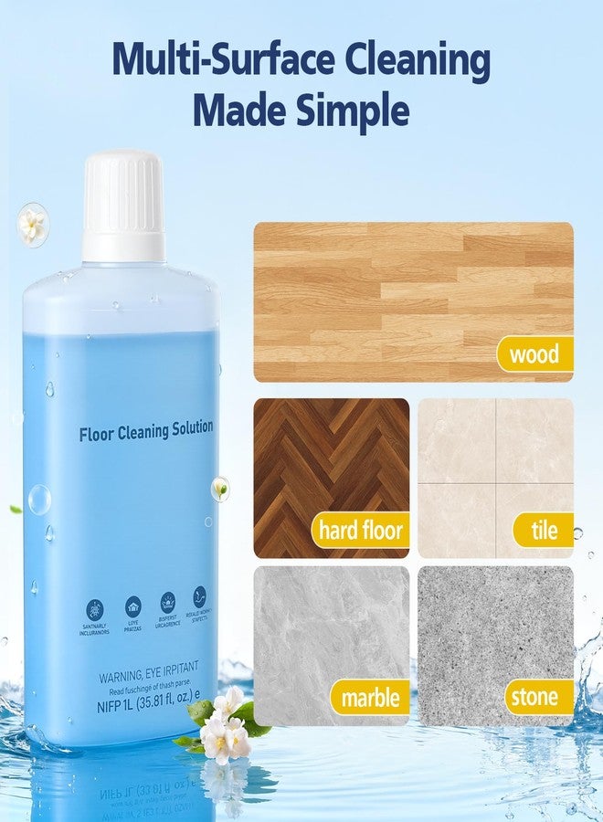 VILLAPOOL Floor Cleaning Solution Compatible with Roborock Robot Vacuums & Wet Dry Vacuums, Deep Cleaning Formula for Hardwood, Tile & Laminate Floors, Gentle and Powerful, 1L (33.8 fl oz) - Image 4